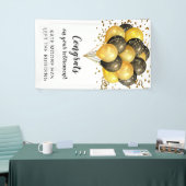 White and Gold Retirement Banner (Messeveranstaltung)