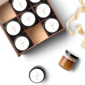 White and Gold Wedding Umschlag Aufkleber / Gefall