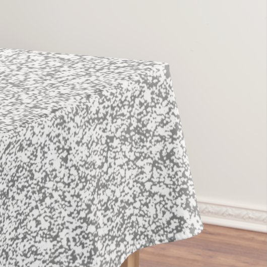 White and Gray Sparkle Tischdecke (Beispiel)