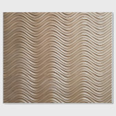 White and gray striped textile geschenkpapier (Flach)