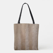 White and gray striped textile tasche (Rückseite)