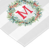 White and Greath Streifen Kurzer Tischläufer (Ecke)