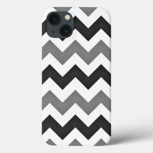 White and Grey Zickzack Zigzag Case-Mate iPhone Hülle