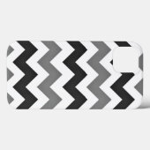 White and Grey Zickzack Zigzag Case-Mate iPhone Hülle (Rückseite (Horizontal))