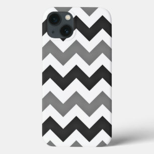 White and Grey Zickzack Zigzag Case-Mate iPhone Hülle