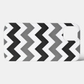 White and Grey Zickzack Zigzag Case-Mate iPhone Hülle (Rückseite (Horizontal))