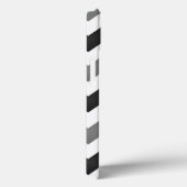 White and Grey Zickzack Zigzag Case-Mate iPhone Hülle (Rückseite / Rechts)