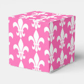 White and Hot Pink Lilie Vielen Dank Geschenkschachtel (Rückseite)