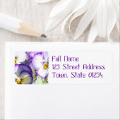 White and Lila Violas Mailing Label (Insitu)