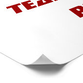 White and Maroon Football Helmet Poster (Ecke)