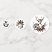 WHITE AND MAUVE HOLIDAY CHRISTMAS THEME KONFETTI (Rückseiten)