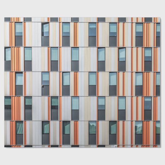 White and orange building geschenkpapier (Flach)