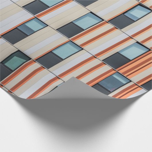 White and orange building geschenkpapier (Ecke)