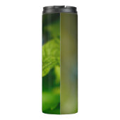 White and Orange Striped Butterfly Thermosbecher (Rückseite)