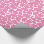 White And Pink Abstract Leopard Pattern Geschenkpapier (Ecke)