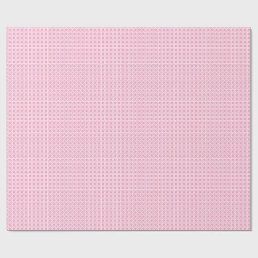 White and Pink Cane Webbing Geschenkpapier (Flach)