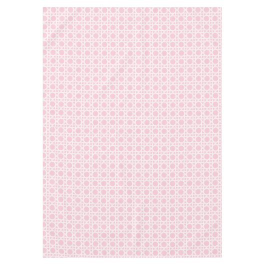 White and Pink Cane Webbing Tischdecke (Vorderseite)