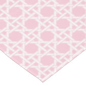White and Pink Cane Webbing Tischdecke (Schrägansicht)