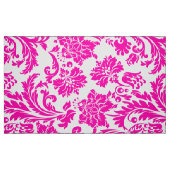 White and pink floral damask stoff (Fat Quarter (45,7 x 55,9 cm))