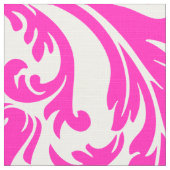 White and pink floral damask stoff (Nahaufnahme)