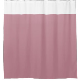 White and Pink Two Tone Shower Curtain Duschvorhang