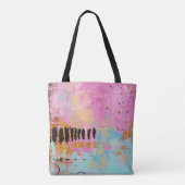 WHITE AND RED ABSTRACT PAINTING TASCHE (Rückseite)