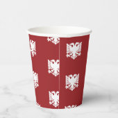 White and Red Albaner Eagle Paper Cup Pappbecher (Rechts)