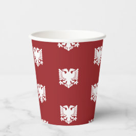 White and Red Albaner Eagle Paper Cup Pappbecher