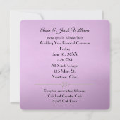 White and Red Lily Vow Renewal Wedding Einladung (Rückseite)