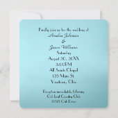 White and Red Lily Wedding Einladung (Rückseite)