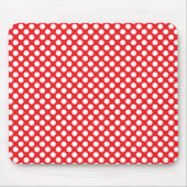 White and Red Polka Dot Mousepad (Vorne)