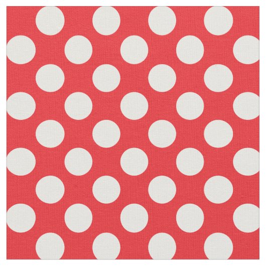White and Red Polka Dot Stoff (Nahaufnahme)