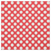 White and Red Polka Dot Stoff (Muster)