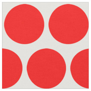 White and Red Polka Dot Stoff