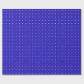 White and Red Stars - Starry Sky Pattern Geschenkpapier (Flach)