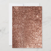 White and Rosen Gold Pumpkins fallen Engagement Pa Einladung (Rückseite)