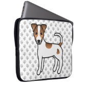 White and Tan Smooth Coat Parson Russell Terrier Laptopschutzhülle (Vorne Rechts)