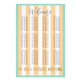 White and Yellow Stripes & Purple Trim  Fotodruck