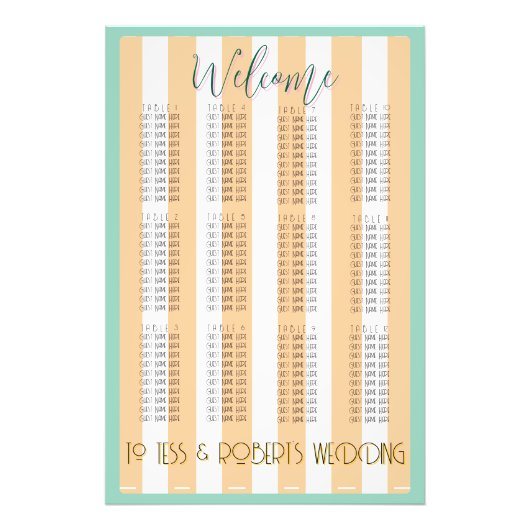 White and Yellow Stripes & Purple Trim  Fotodruck (Vorne)