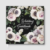 White Anemone über True Black Gästebuch (Vorderseite)