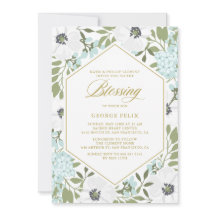 White Anemones Blue Floral Baby Segen