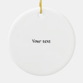 White Angel Feather Keramik Ornament (Hinten)