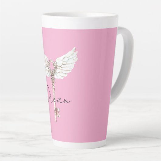 White Angel Feathers Key Milchtasse (Rechte Ecke)