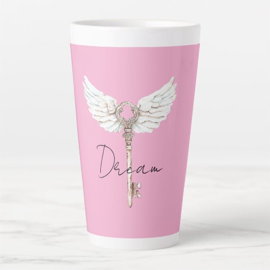 White Angel Feathers Key Milchtasse (Vorderseite)