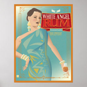 White Angel Rum Plakat