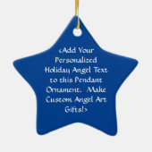 White Angel und Baby Holiday Geschenk Ornamente (Hinten)