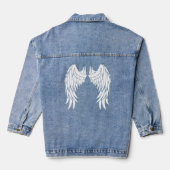 White Angel Wings Jeansjacke (Rückseite)