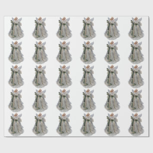 White Angel Wrapping Paper Geschenkpapier