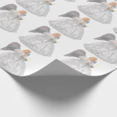 White Angel Wrapping Paper Geschenkpapier (Ecke)