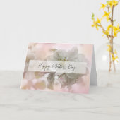 White Apple Blossom Fotograf Muttertag Karte (Gelbe Blume)